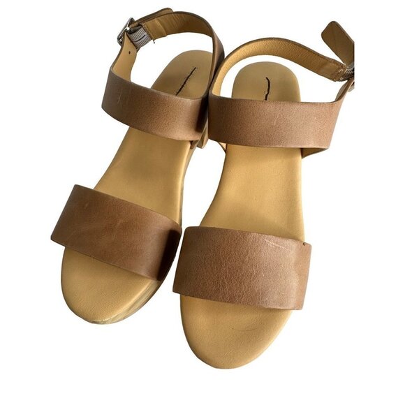 Anthropologie Nisolo All Day Open Toe Wooden Clog Heel Leather Size 7.5 NEW - Picture 7 of 7